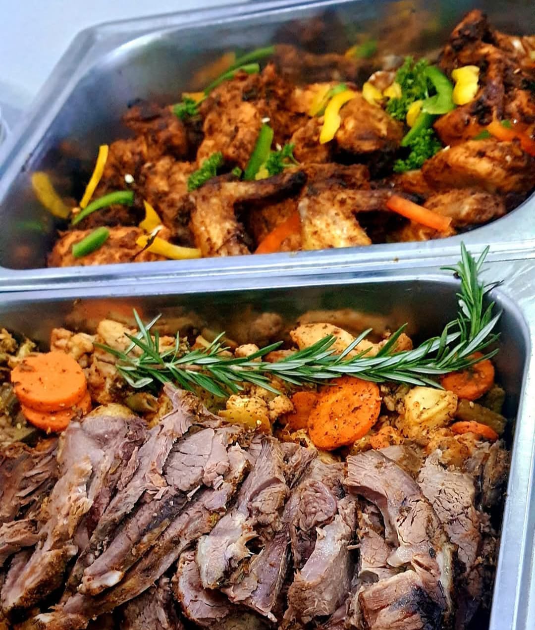 Roast Lamb and Chicken